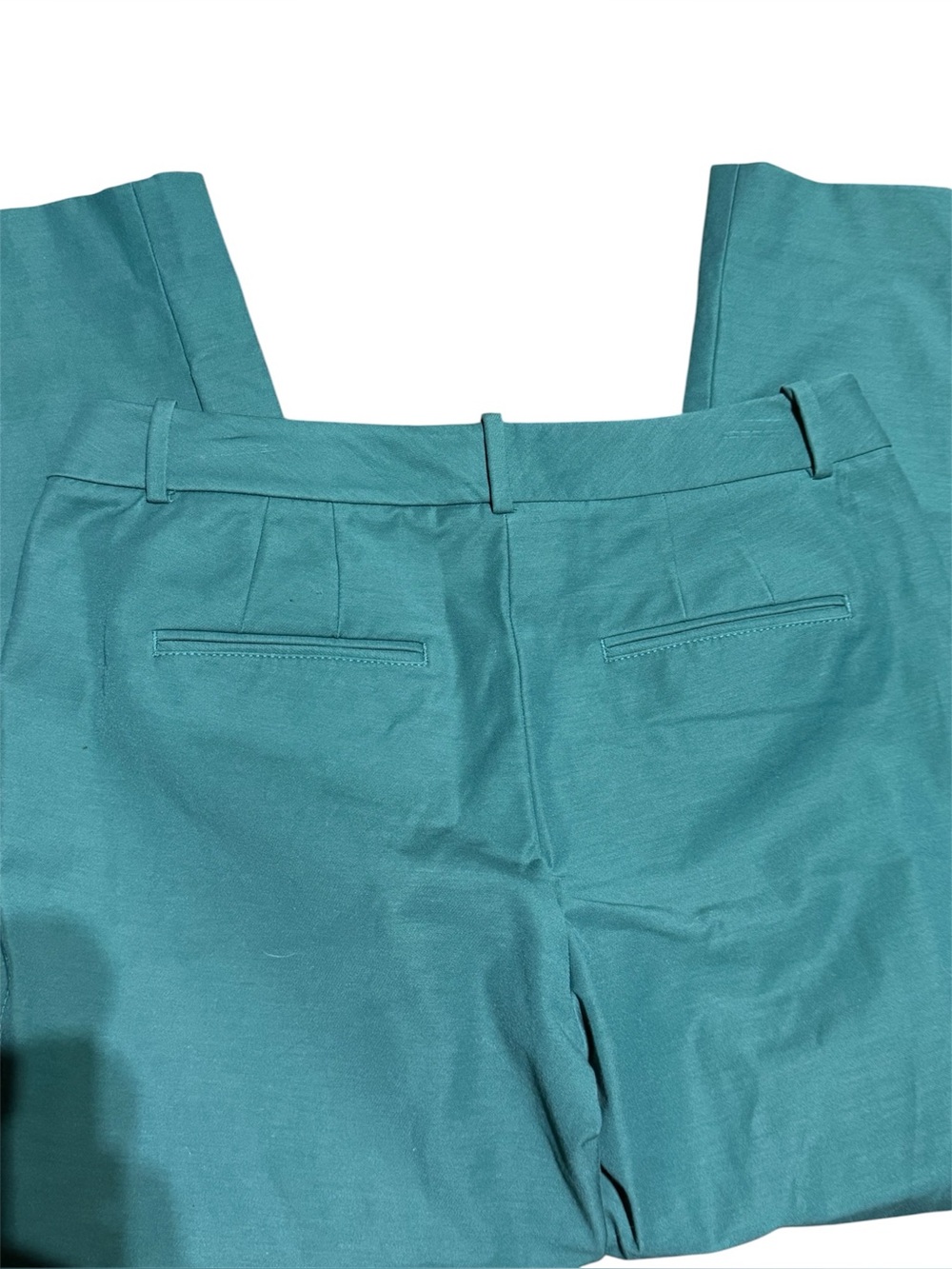 White House Black Market Teal green Slim Ankle Straight Pants Women Size 8R - Picture 4 of 6